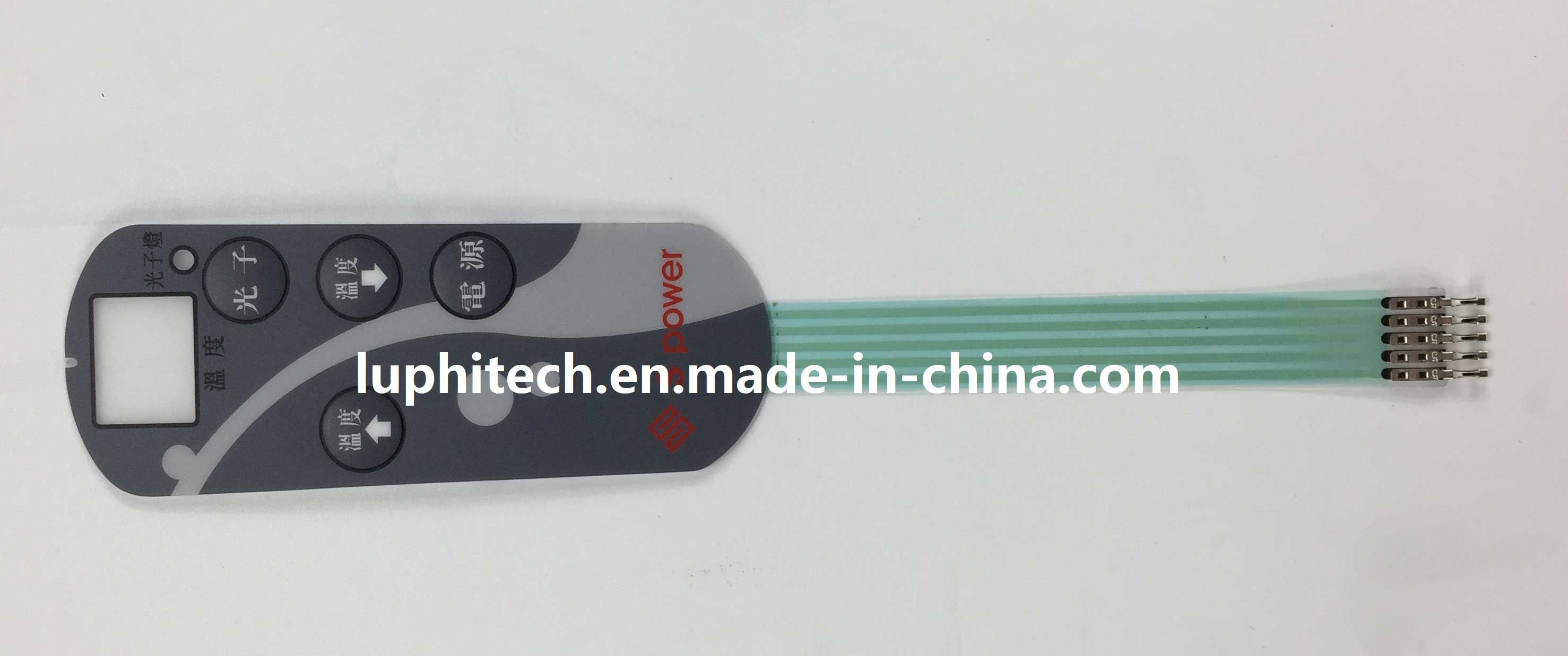 Tactile Enbossing with Metal Domes Hand Terminal Membrane Switch