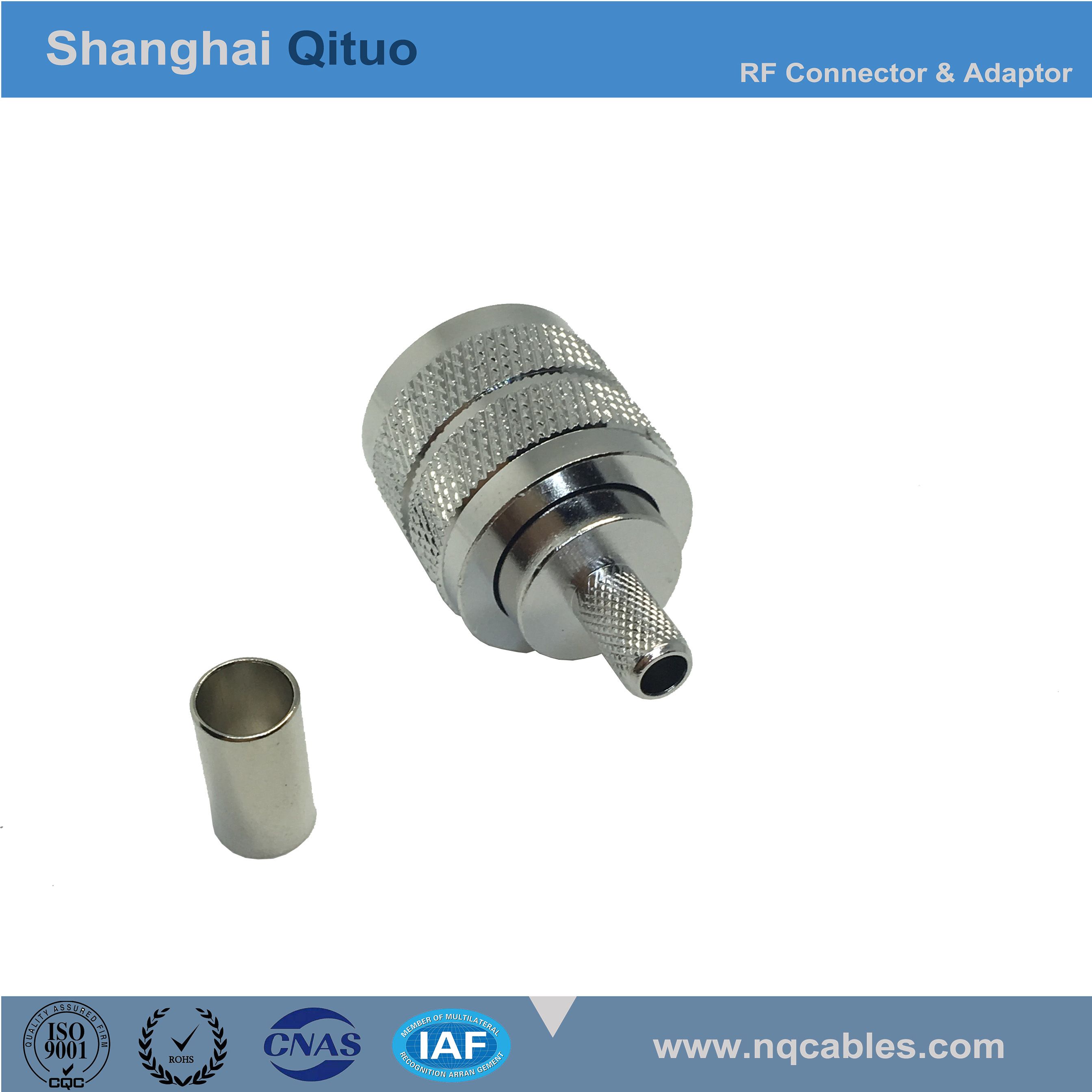 RF Connector UHF (SL16) Straight Male Plug Crimp for Rg58 Cable (UHF(SL16)-J-C-3)