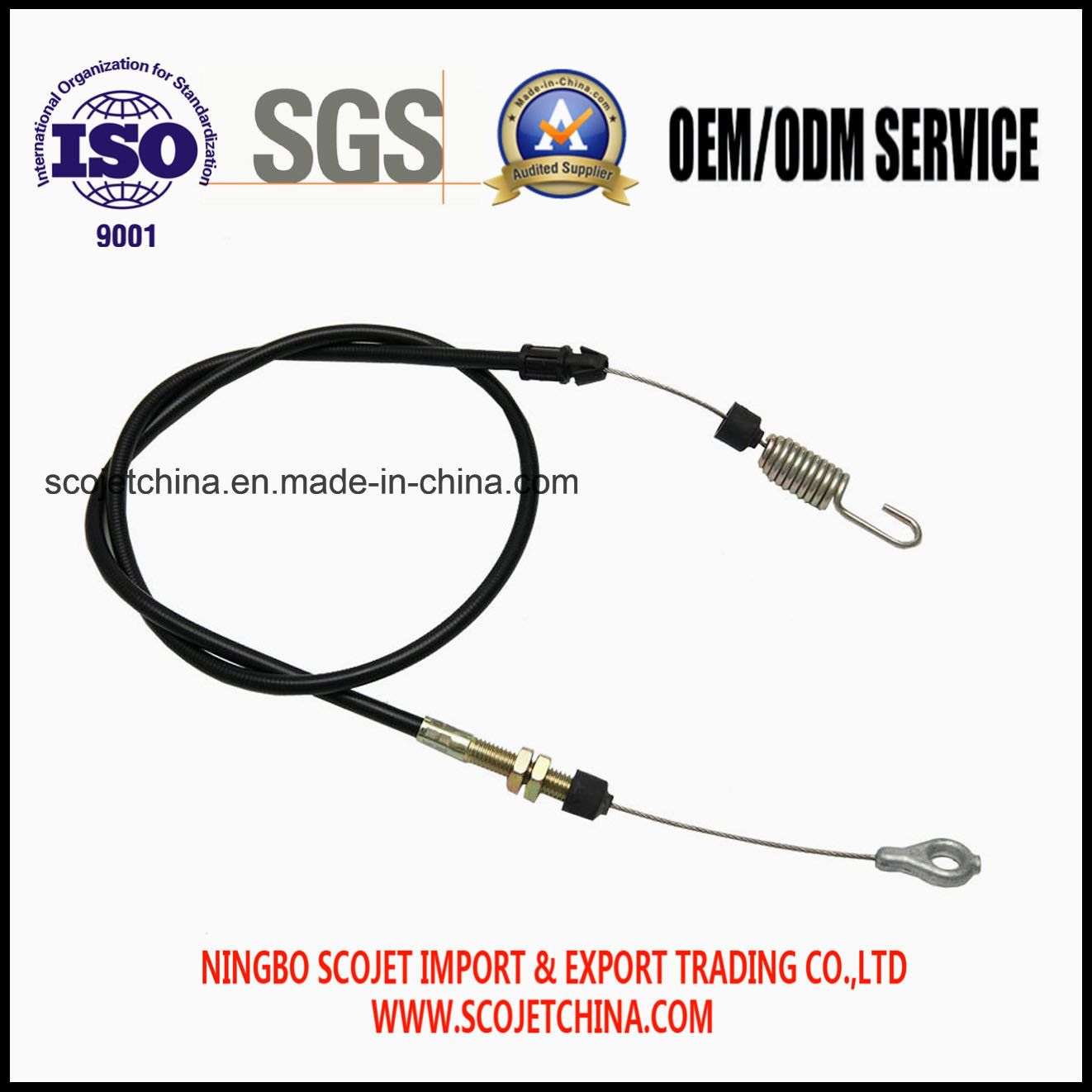 OEM Control Cable with Spring and Eyelet for Garden Parts