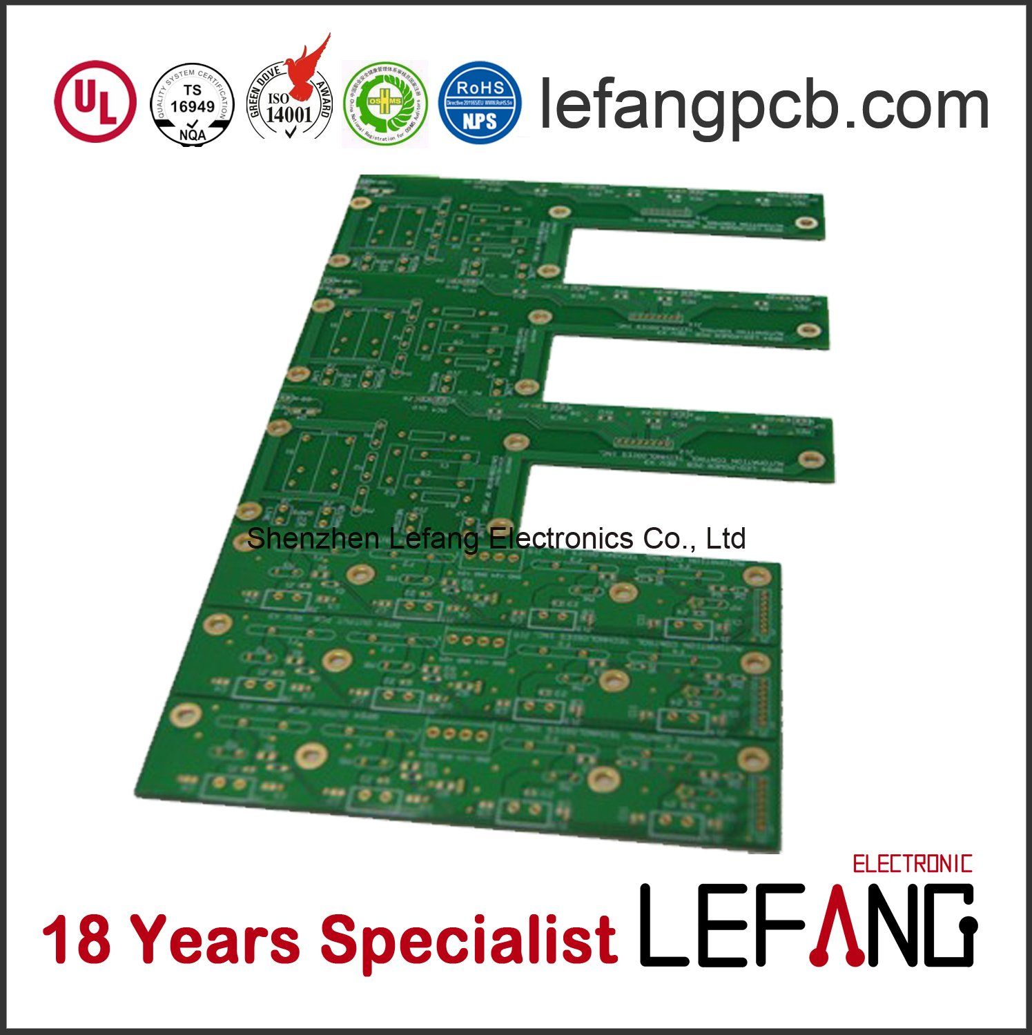 Double-Sided PCB Board with Immersion Gold