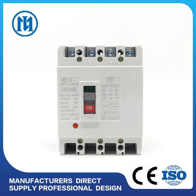 M1 Series 3poles 4poles MCCB Moulded Case Circuit Breaker 6A, 10A, 16A, 32A, 40A, 80A, 100A