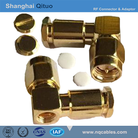 RF Connector SMA Right Angle Male Plug Clamp for Rg316, Rg174 Cable (SMA-JW3 Clamp)