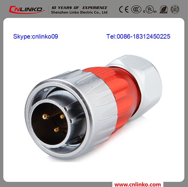 Circular Cable Power Waterproof Connectors with 3 Pins