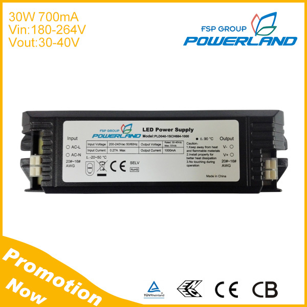 30W 700mA Indoor Application LED Driver with Ce SAA Certificates