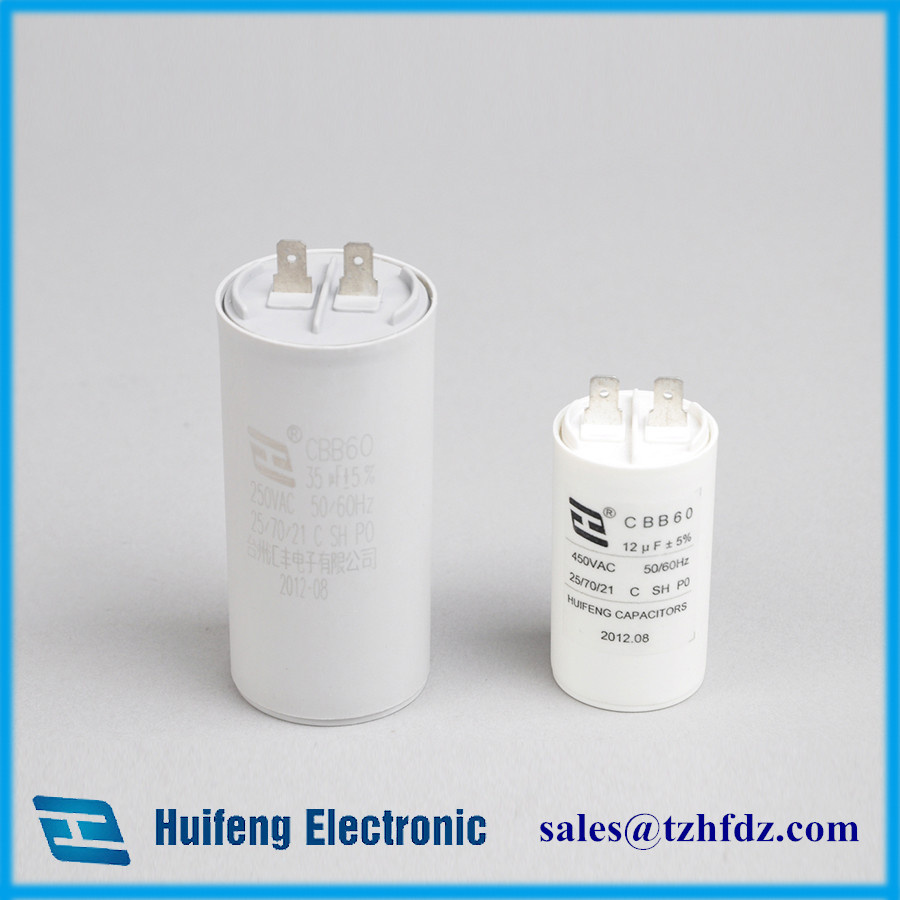 Cbb60 Motor Run Capacitor with Pins