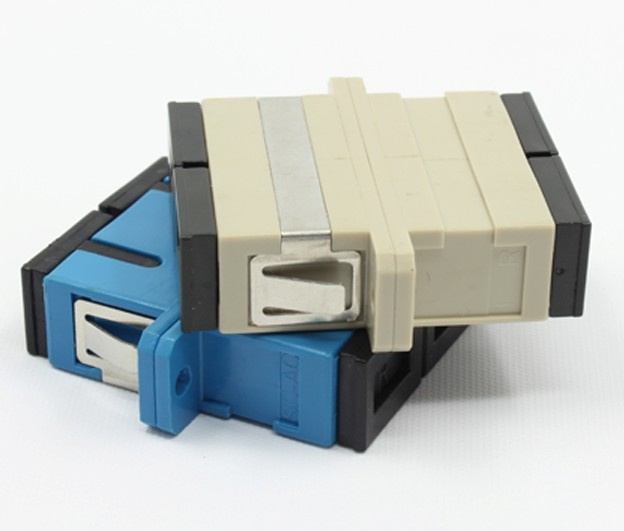 Sc Duplex Fiber Optic Adapters with Flange