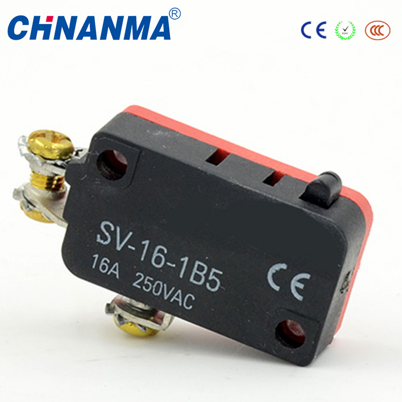 16A Three Screw Terminals Push Button Screw Micro Switch