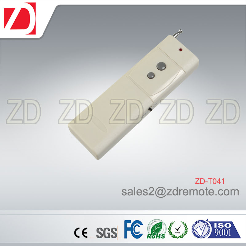Long Working Distance 2 Buttons RF Wireless Remote Control