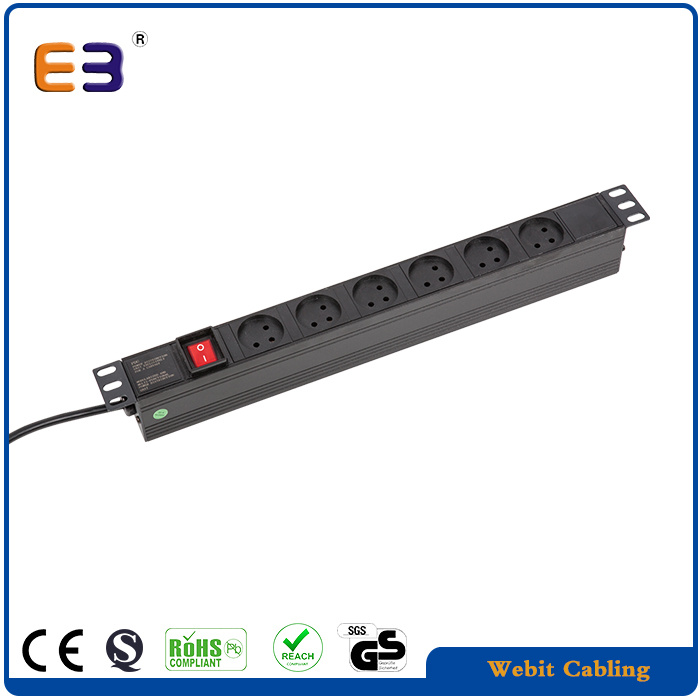 1u 19'' Israel Power Strip with Switch Used in Network Cabinet