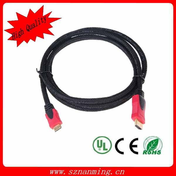 Gold Plated HDMI Cable with Nylon Braid 1.4V