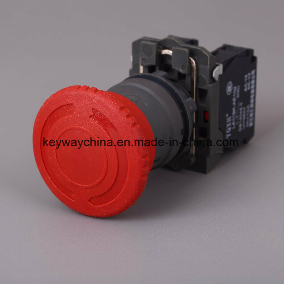 22mm Emergency Type Push Button Switch with Ce