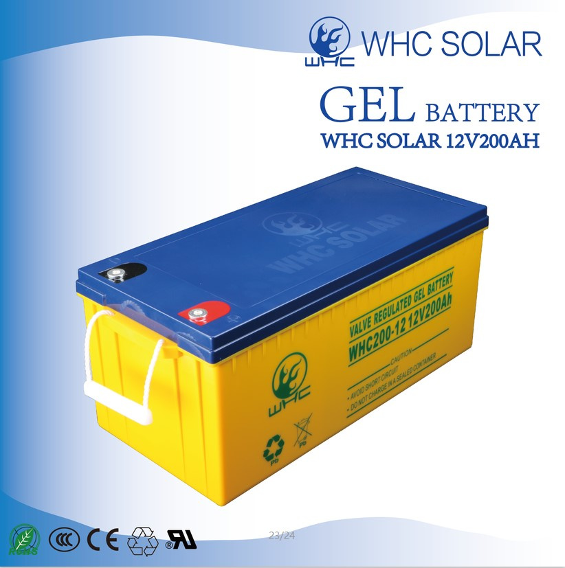 12V200ah Deep Cycle Gel UPS Solar Battery
