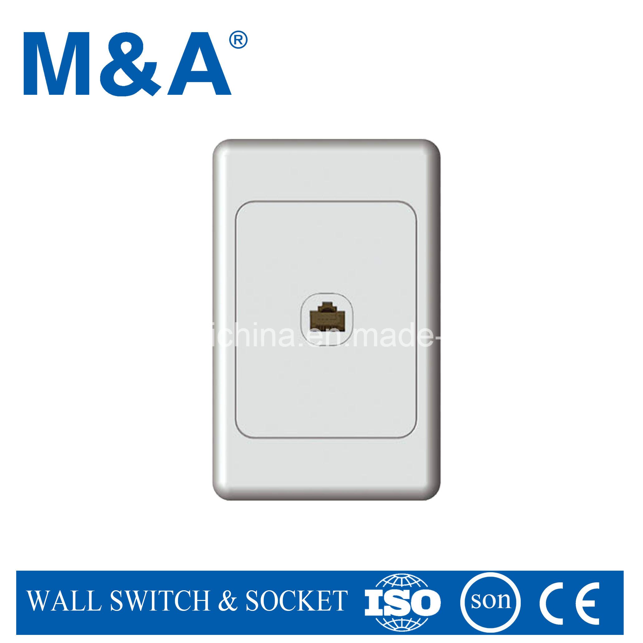 Mas Series Australian Standard Tel Socket with 1 G (MAS323-V)