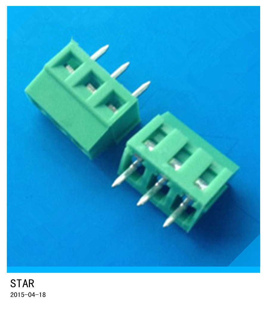 3.81mm Pitch 3 Pin Straight PCB Screw Terminal Block Connector