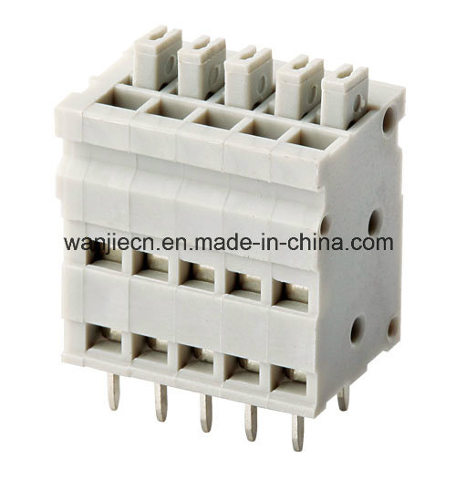 Wanjie PCB Spring Terminal Block (WJ211V-2.54mm)