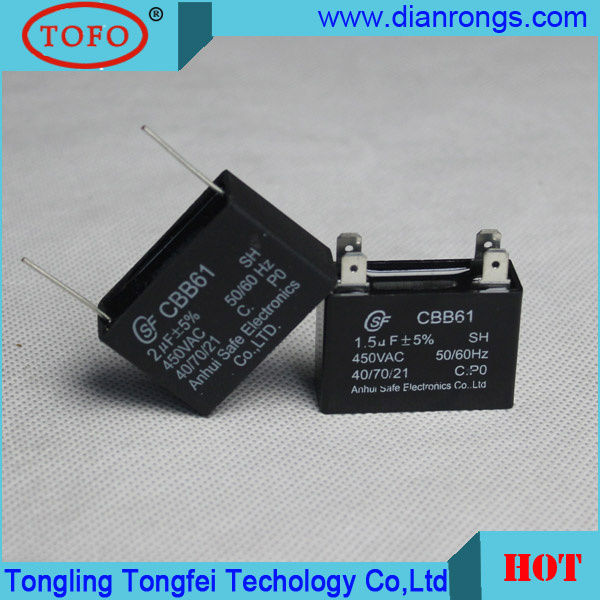 Cbb61 Ceiling Fan Capacitor with Pin