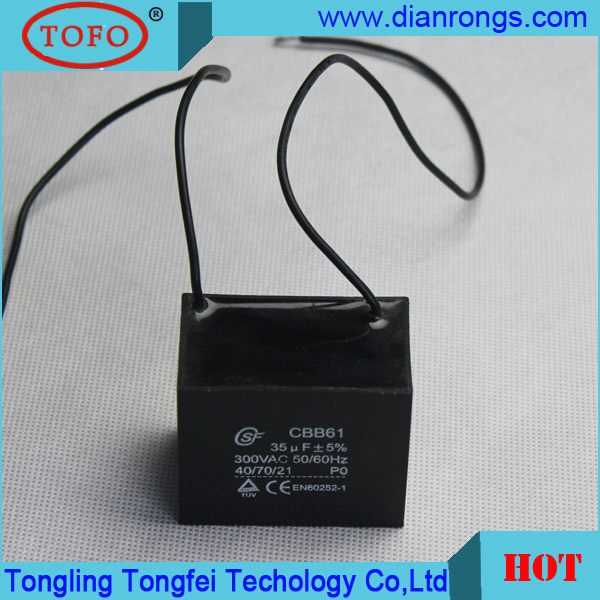 Very Low Dissipation Cbb61 Fan Capacitor