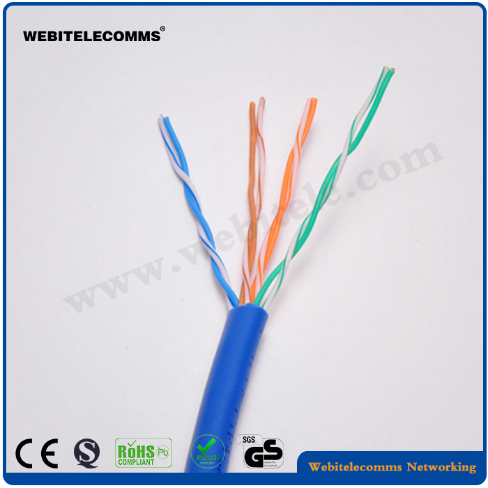 U/UTP Unshielded Network Cable Cat 5e Twisted 4 Pairs Installation Cable