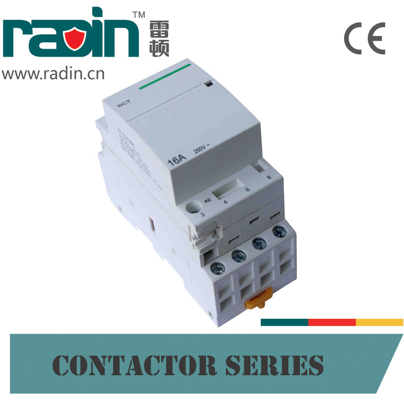 Wct-16A/4p AC Modular Contactor, DIN Rail Mounted