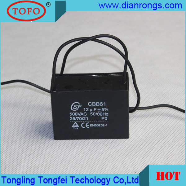 2.5mfd Cbb61 Motor Capacitor with Certificate