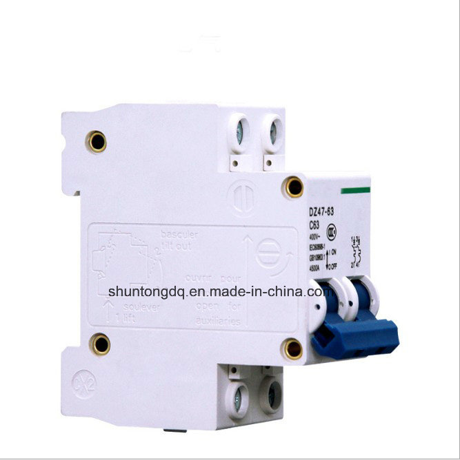 Mini Circuit Breaker, MCB 2p 6A, 10A, 16A, 4.5ka, 6ka (DZ47-63)