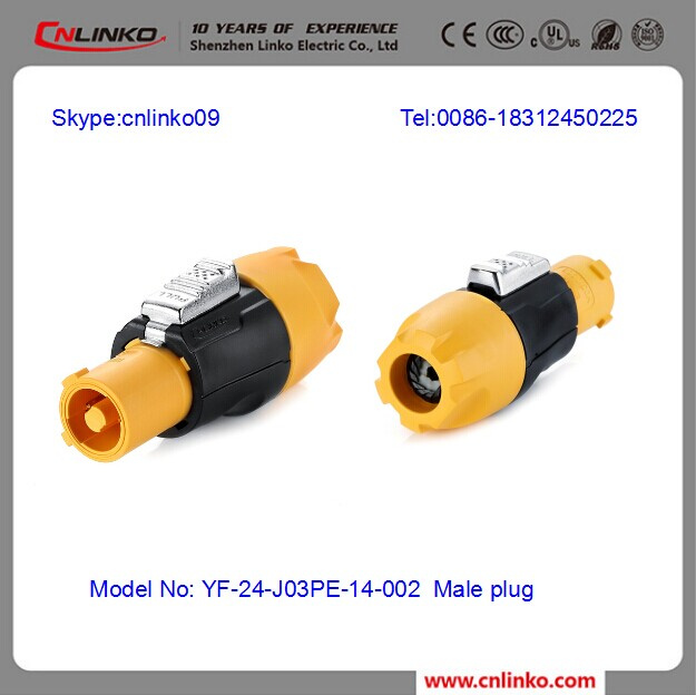 Waterproof IP67 3 Pin to Battery Lithium Battery Connector