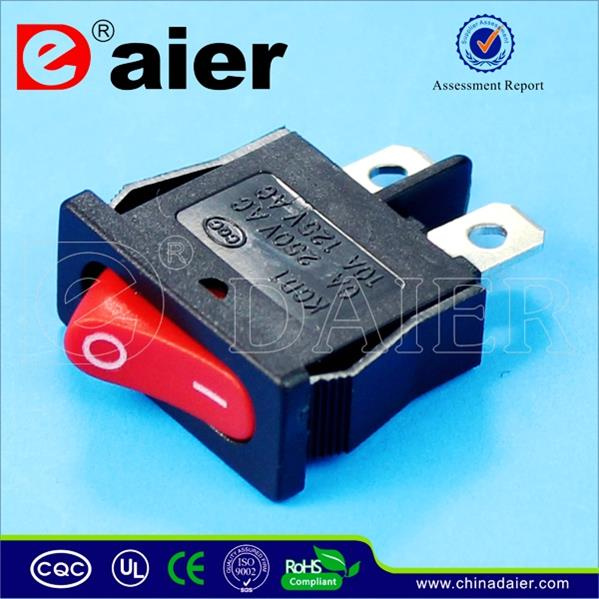 Mini Spst on-off Black Rocker Switches