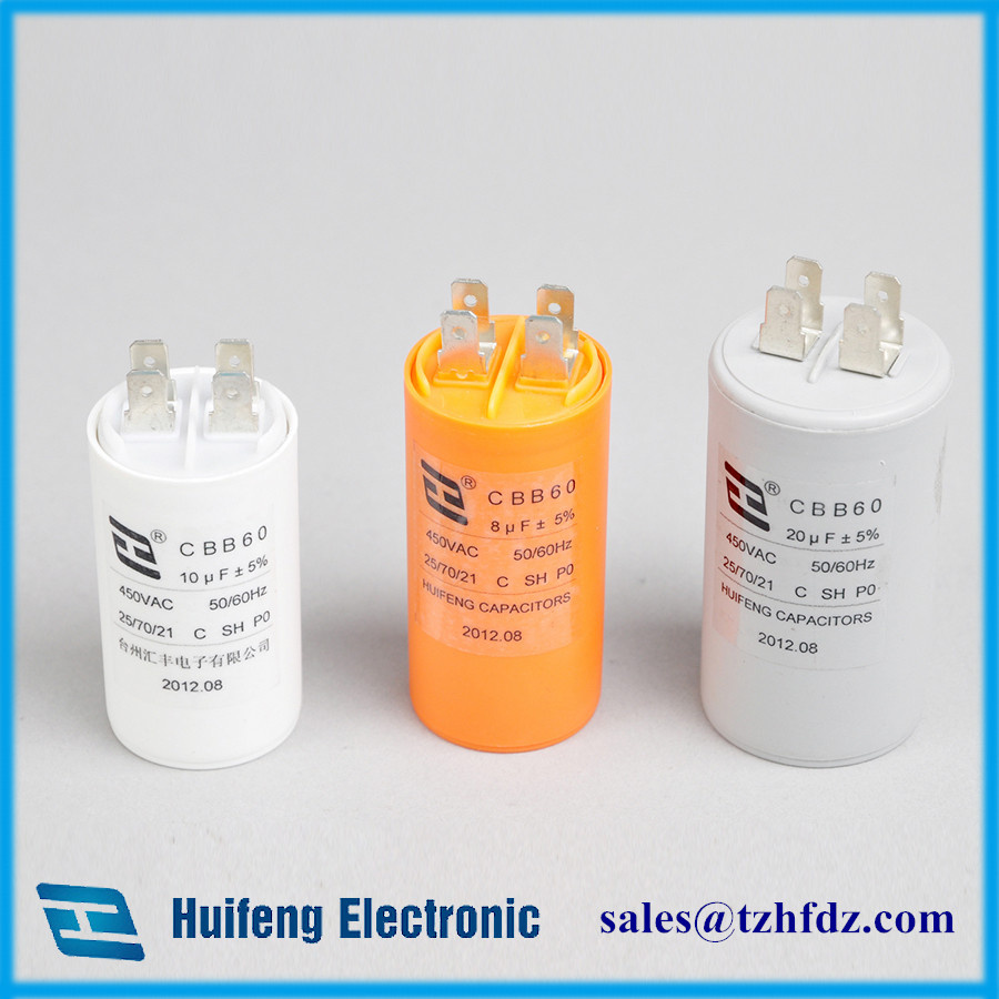 Cbb60 Motor Run Capacitor with Pins