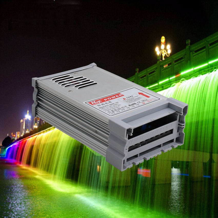12V 30A Rainproof Outdoor LED Power Supply for Lighting Project