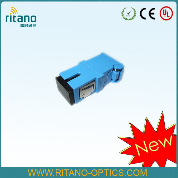 Sc Fiber Optic Adapter with Shutter at Lower Loss 0.15dB
