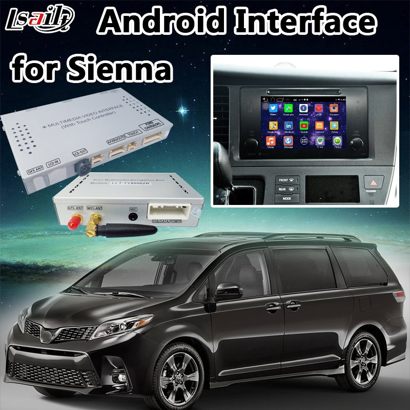 High Speed 4-Core Andorid 5.1 Navigation Interface for Sienna Support Rear Camera, WiFi Network, APP, Google Play