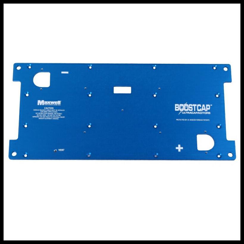Blue Anodized Aluminium Face Panel with Fabrication