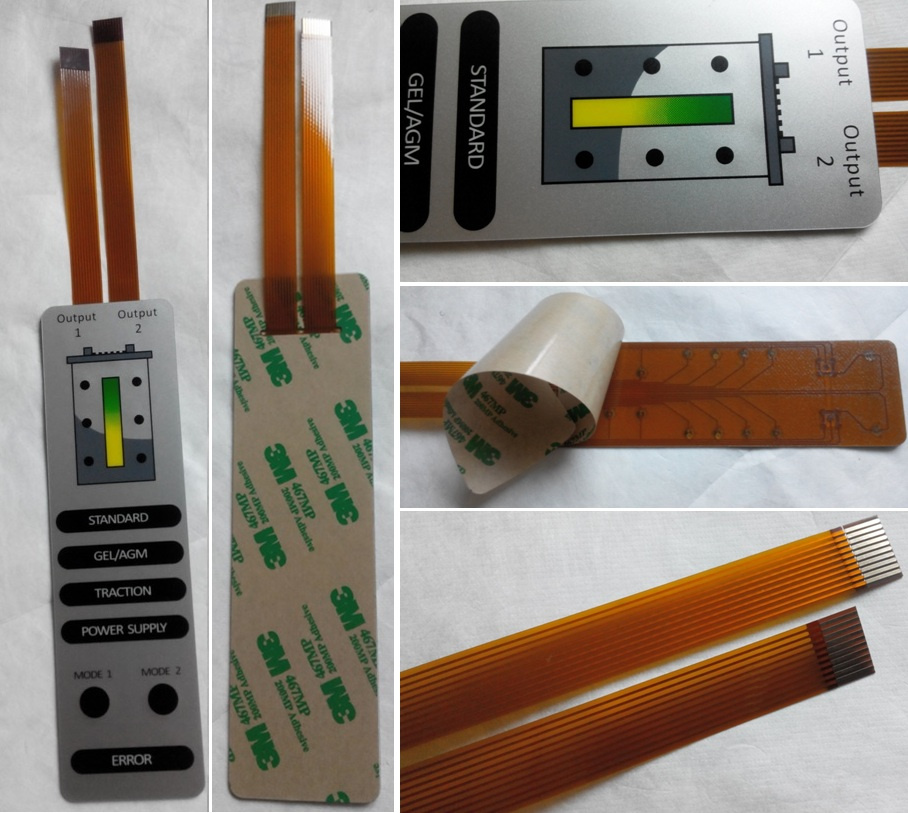 Flexible Printing Circuit FPC Membrane Switch with LED Backlighting