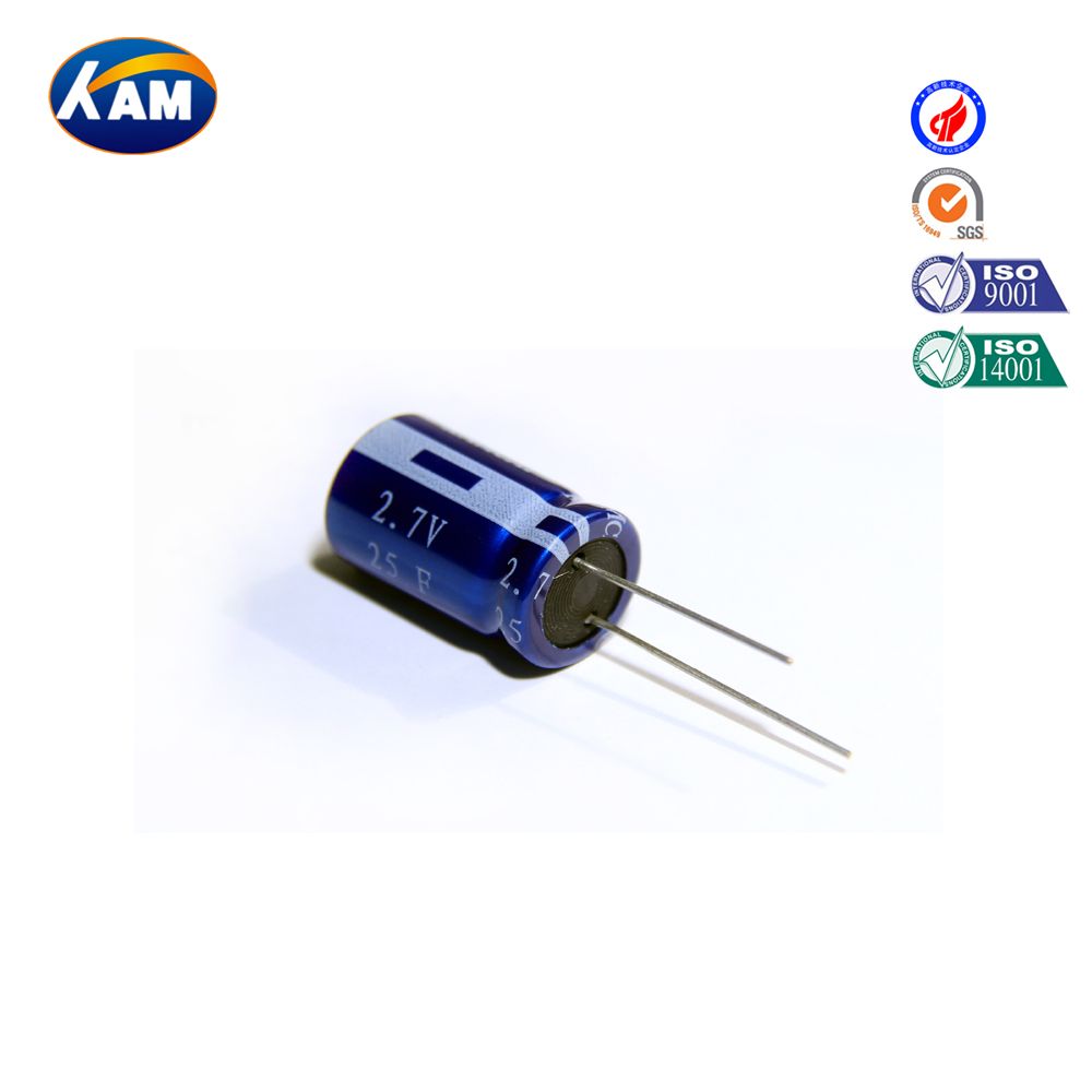 Super Capacitor 2.7V 25f Winding Series Kamcap Farad Capacitor Sue