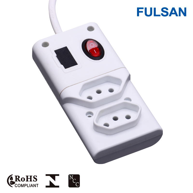 2 Gangs Electrical 110V AC Power Socket with Fuse