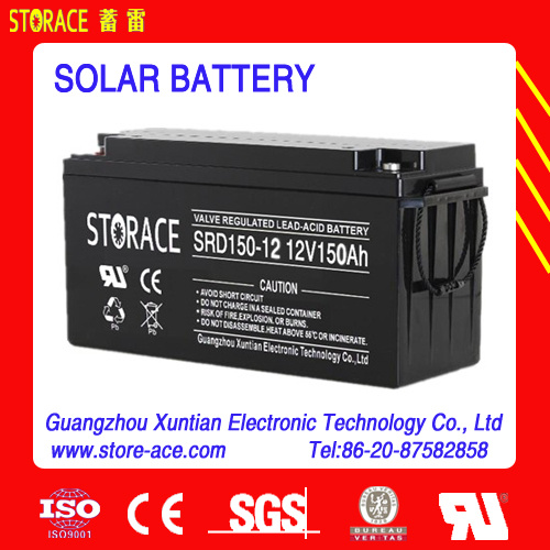 12V 150ah Longlife/Deep Cycle/Solar Battery for Solar System