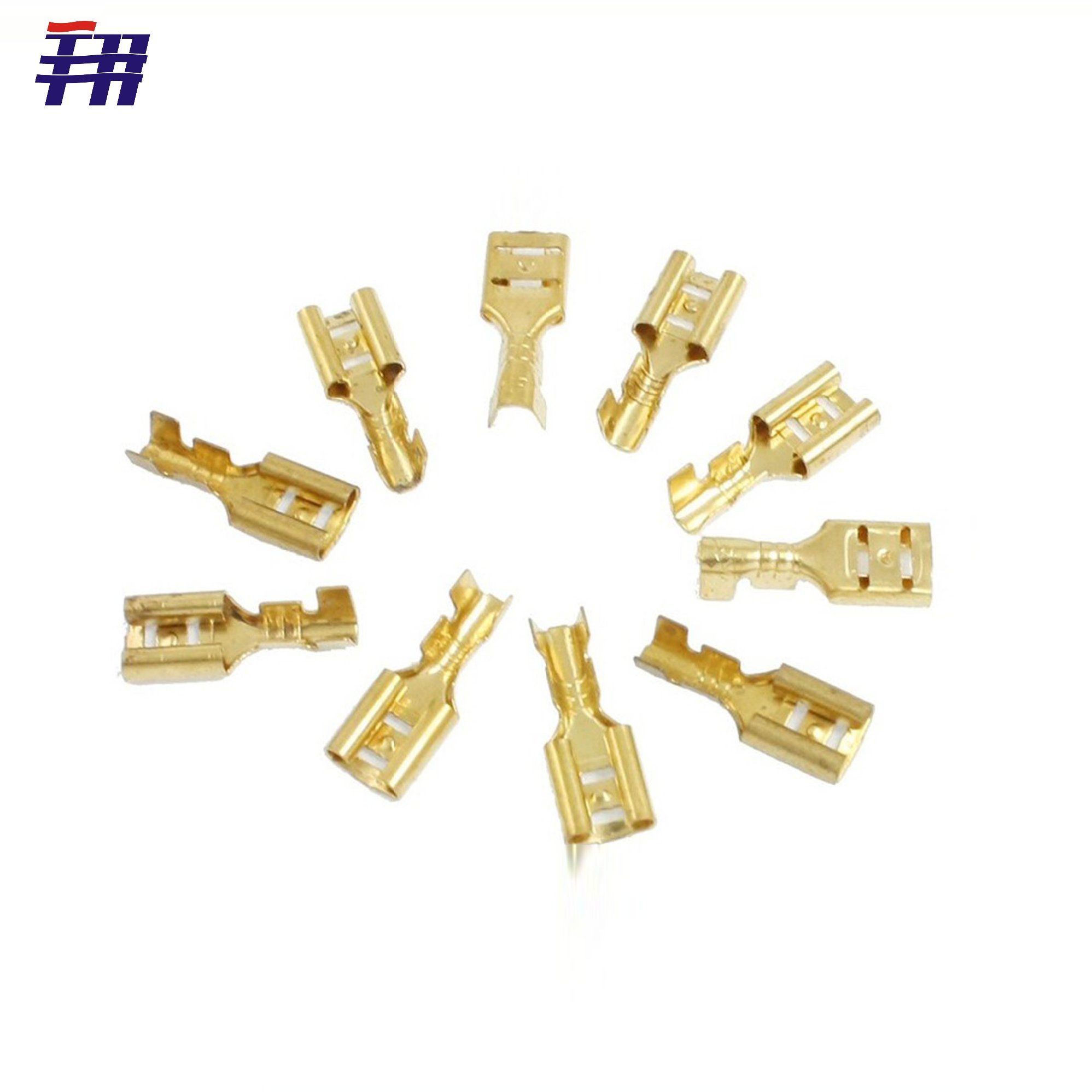 OEM Customized Stamping Auto Battery Copper Naked Crimp Terminal