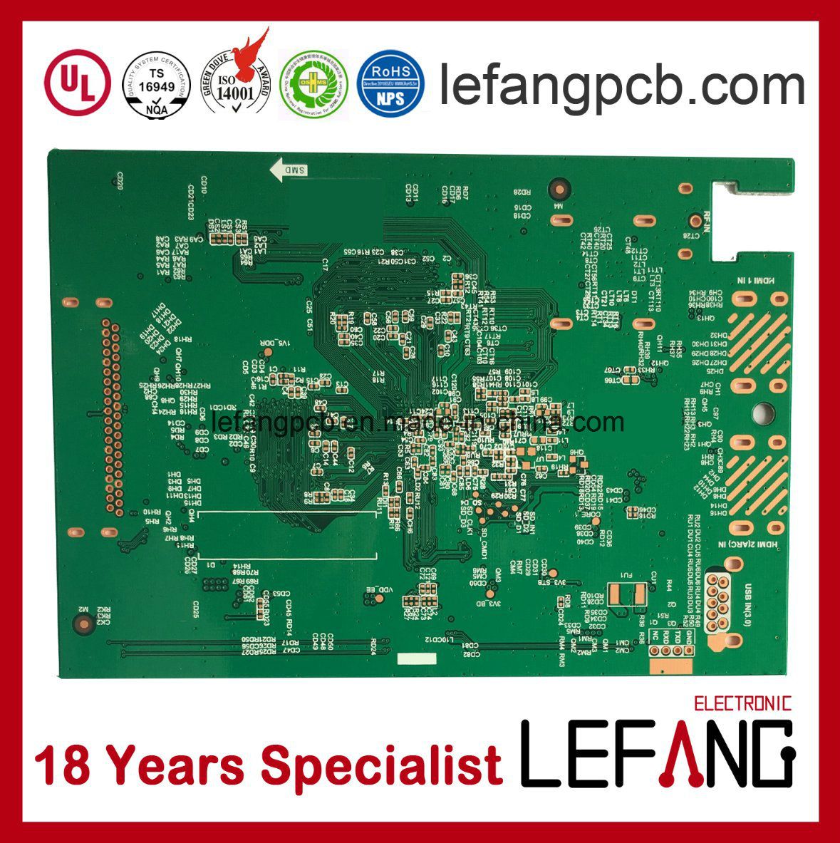 Multilayer Circuit Board PCB for Body Thermometer