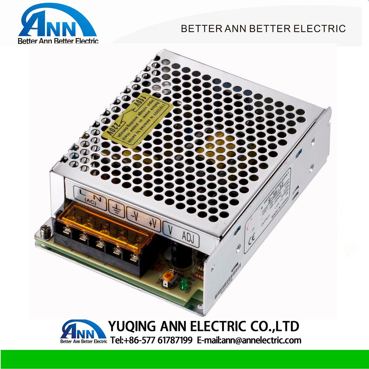 China Single Output 35W 5V Switching Power Supply 12V 48V