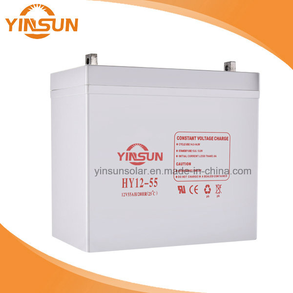 12V 55ah Lead-Acid Battery Solar Battery for Solar Panel System