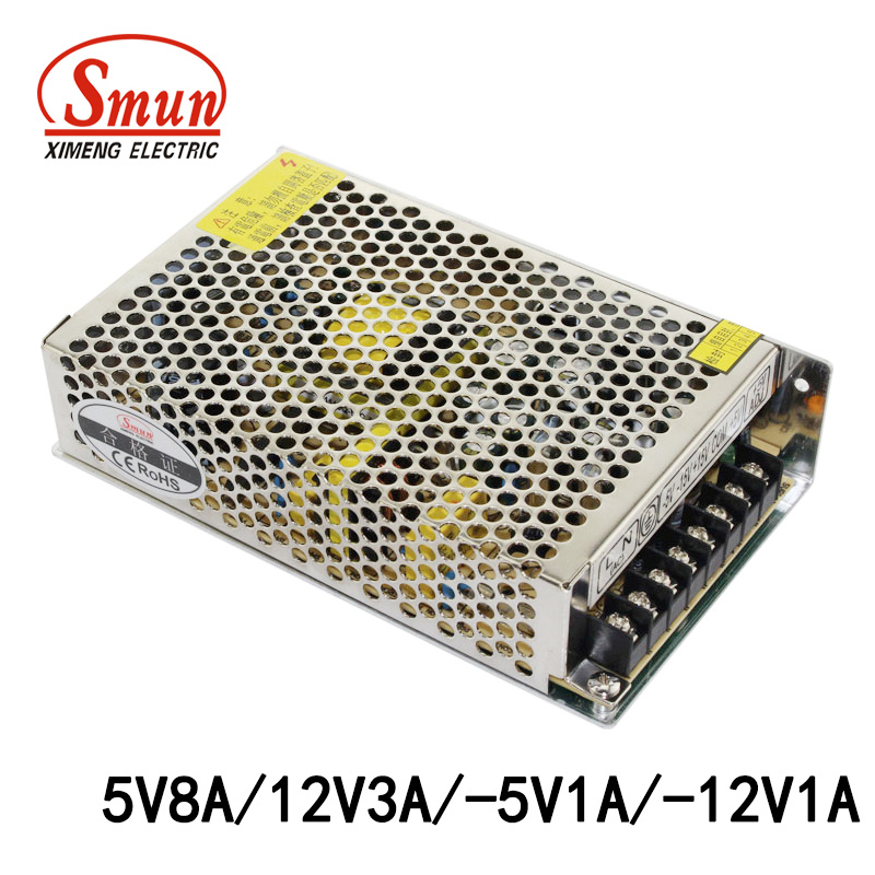 Q-60b 5V8a 12V3a -5V1a -12V1a Quad Output Switching Power Supply