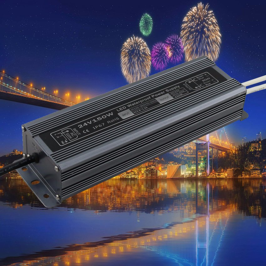 24V 6A 150W LED Transformer AC/DC Switching Power Supply Htl