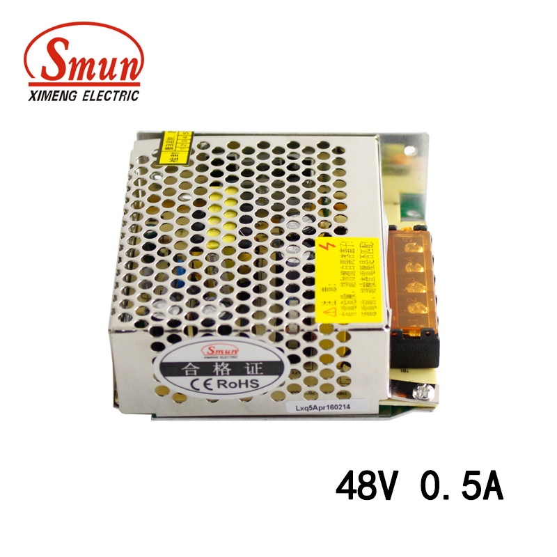 Smun S-25-48 48VDC 0.5A Output Switching Power Supply
