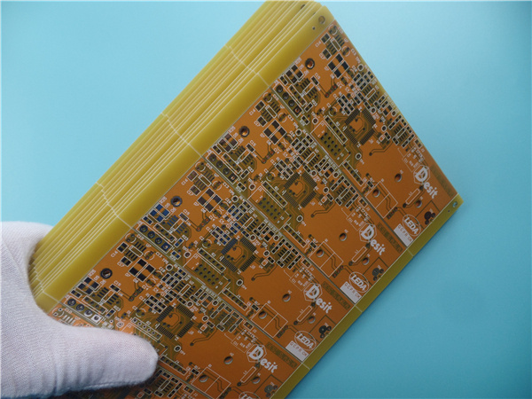 Multilayer PCB MID-Tg Fr4 Yellow Color and HASL on Pads