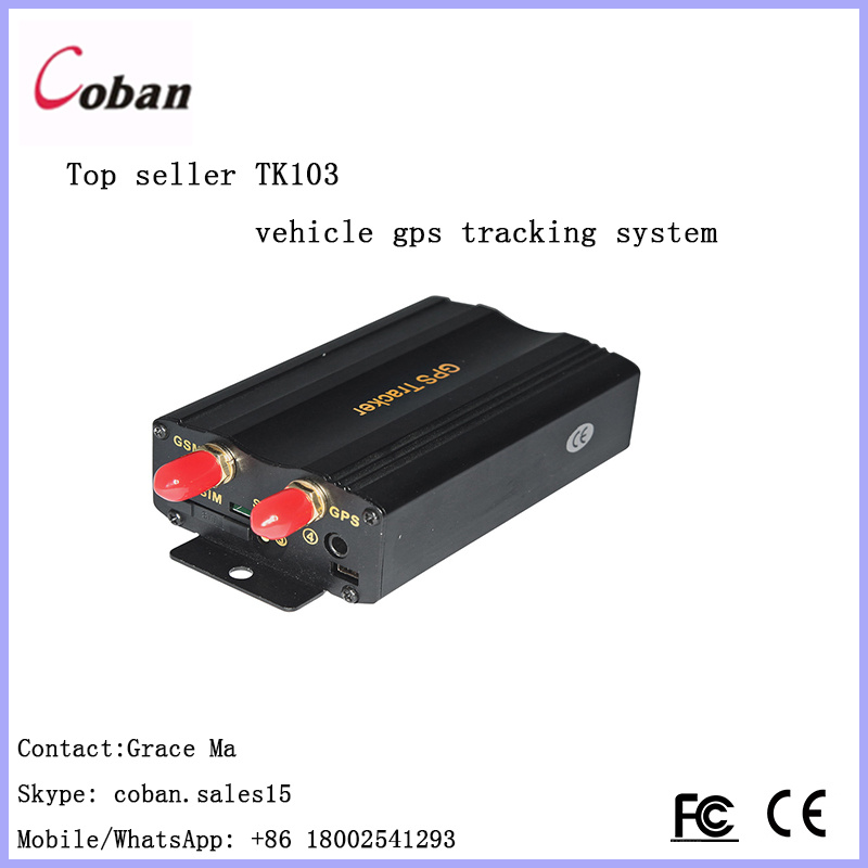 Best Selling Tk103 GPS Tracker Vehicle Car Alarm GPS Immobilizer with Engine Shut off