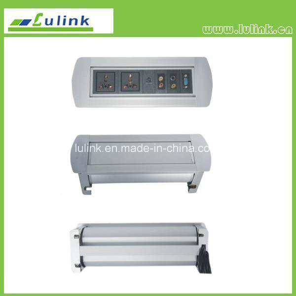 Alloy Aluminum Desktop Panel Type Table Socket