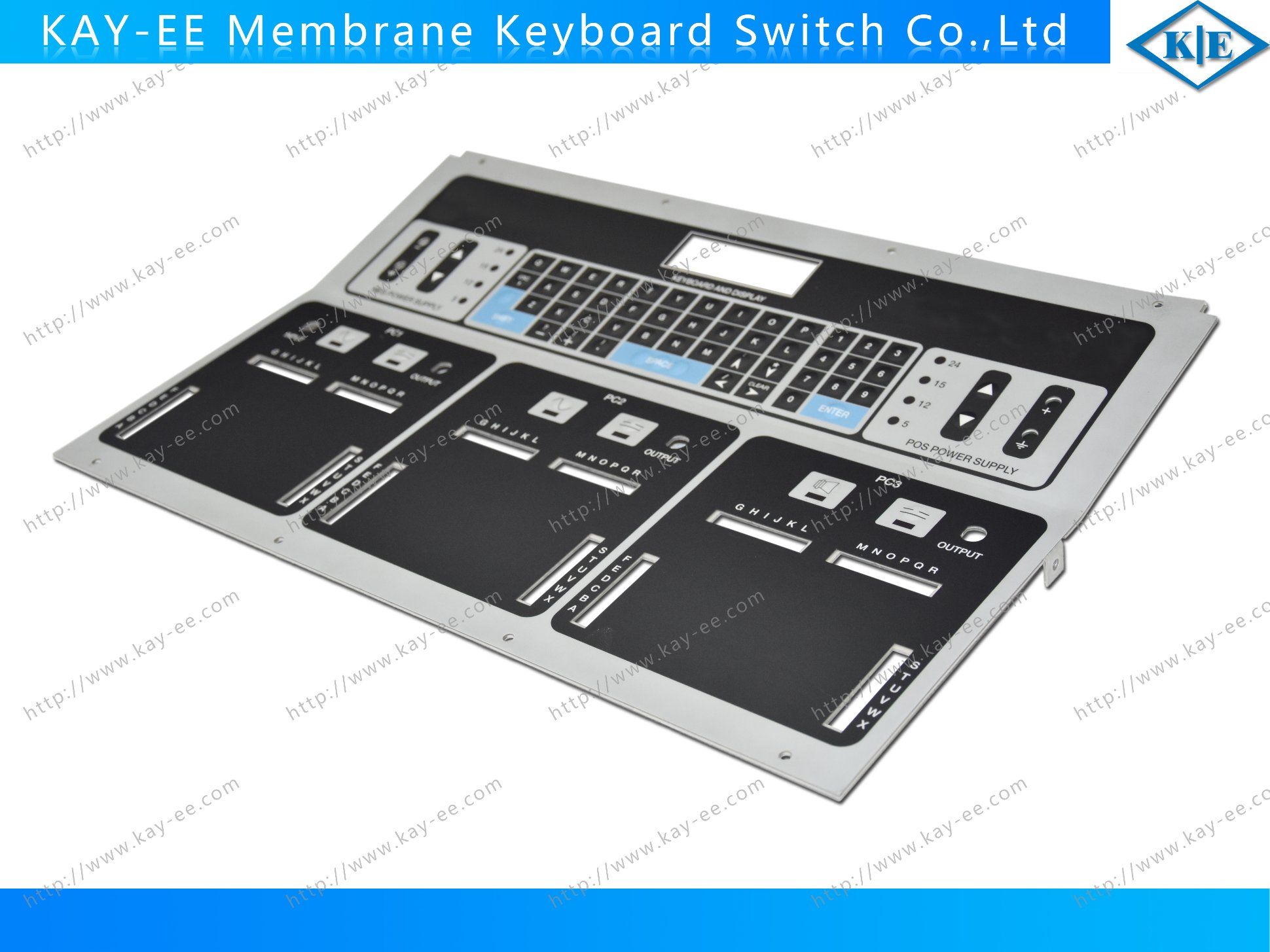 Textured Printing of Big Size Membrane Keyboards Switch with Curved Aluminum Panel