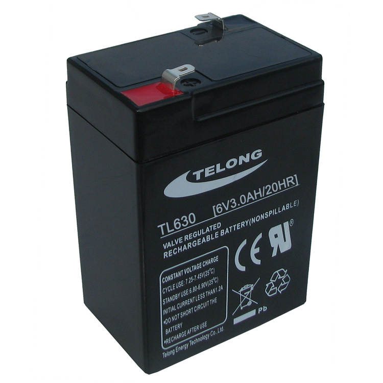 Rechargeable 6V3ah Battery LED Emergency Light Battery