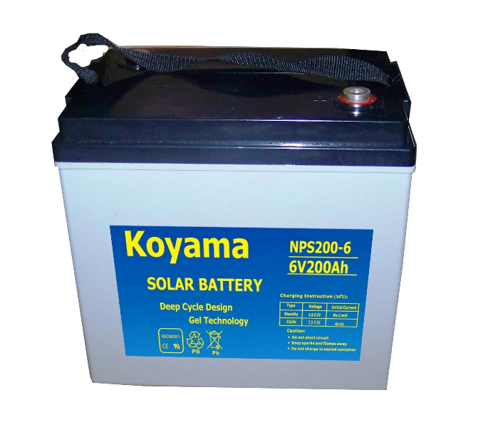 Durable Quality 6V Gel Solar Battery 225ah