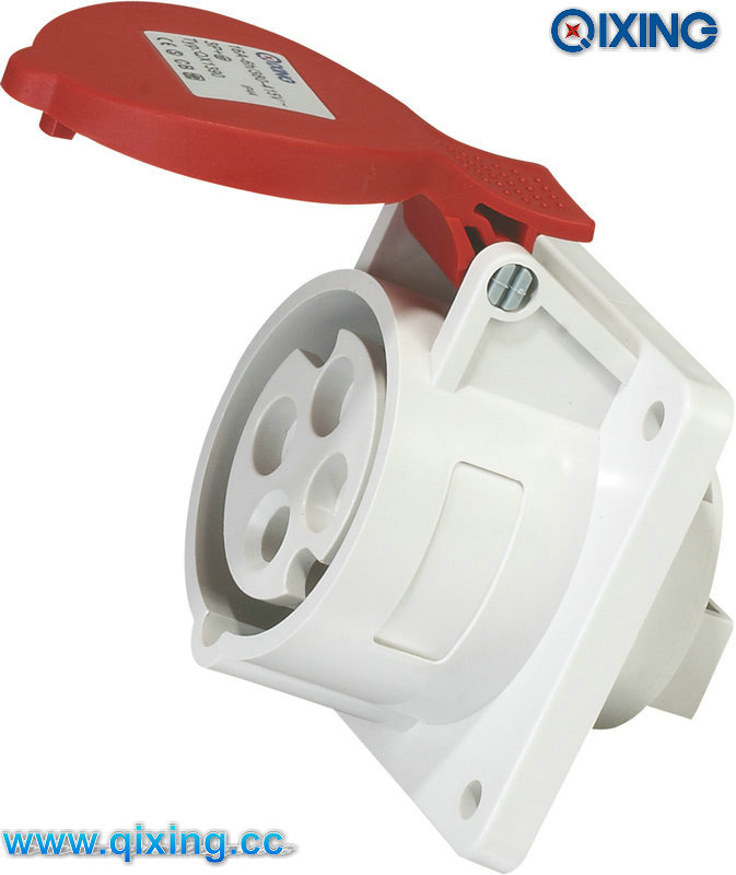 Panel Mounted Female Plug Socket with CE Certification (QX1390)